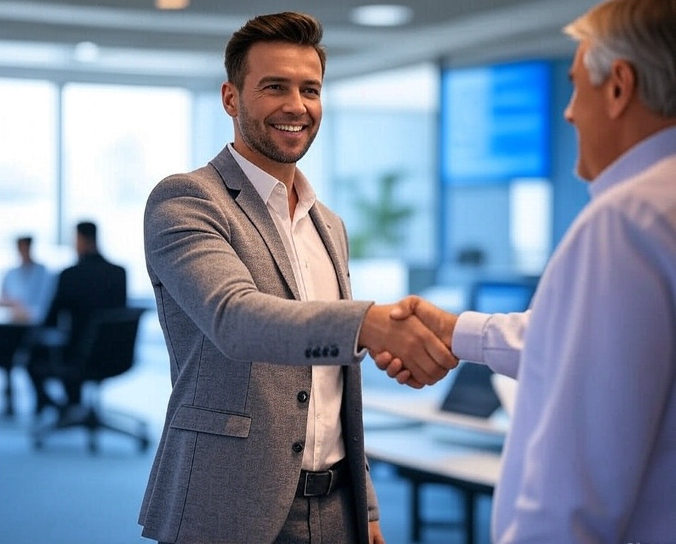 Illustration of collaboration between IT talent and employers